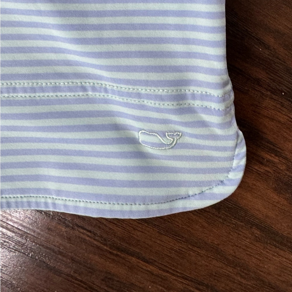 vineyard vines girls Short Sleeve Stripe Sankaty Dress L (14) - Picture 2 of 4